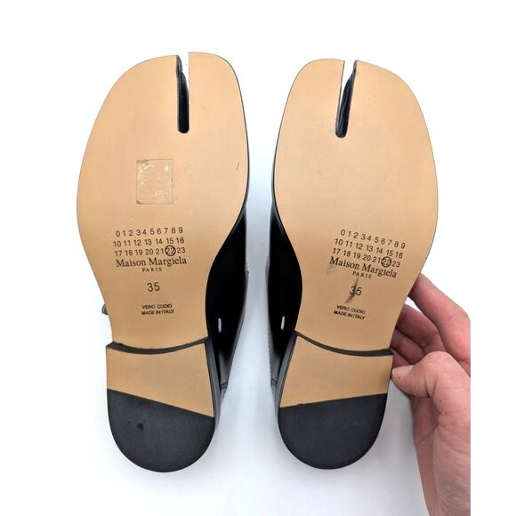 Maison Margiela Paris Tabi City Mary Jane Mules Women's Black Size US5 EU35 - Picture 8 of 10